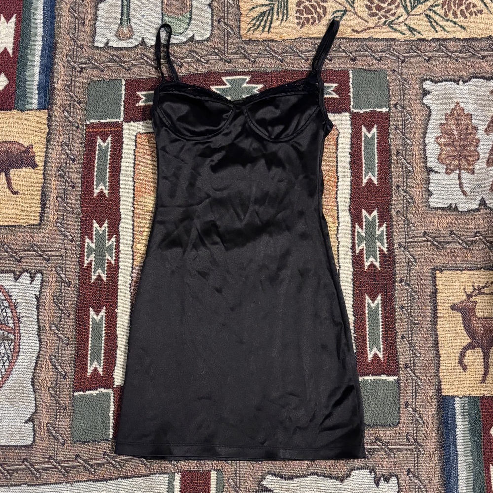 Motel Rocks Midnight Black Dress